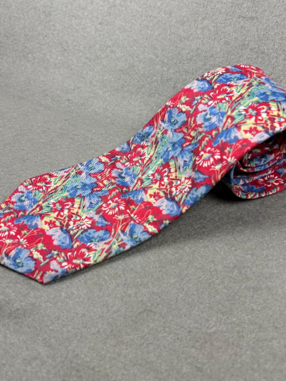 Vintage Liberty of London Floral 100% Cotton Men's Tie Made in USA
